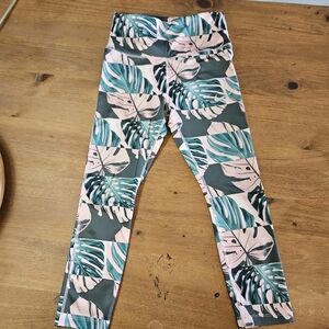 Nike Dry Fit Capri Leggings Botanical Print Size Small